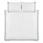 Tia Trellis Duvet Cover Set - White