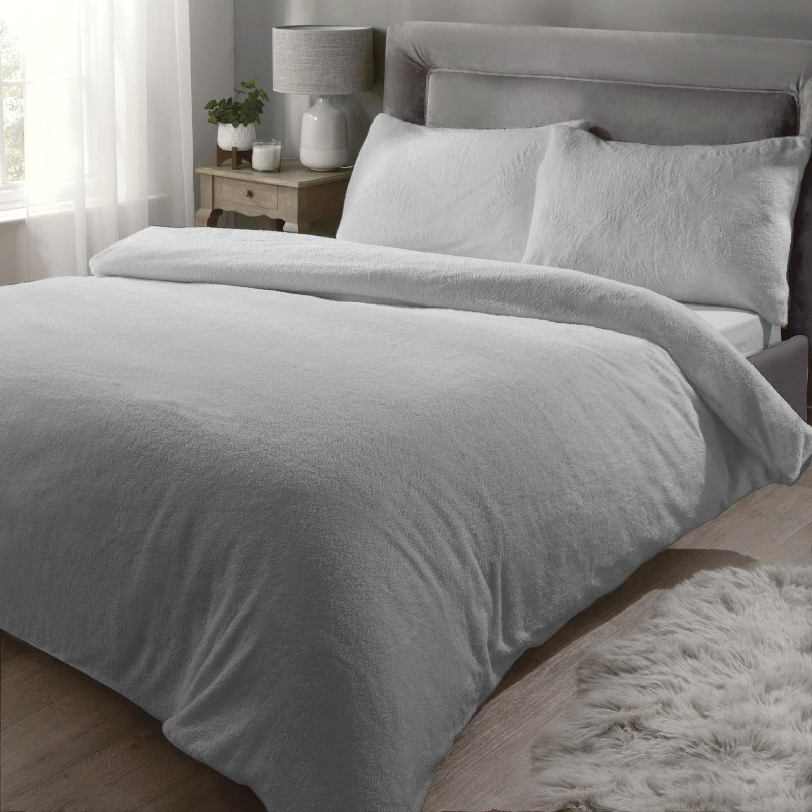 Sherpa Teddy Fleece Duvet Cover Set