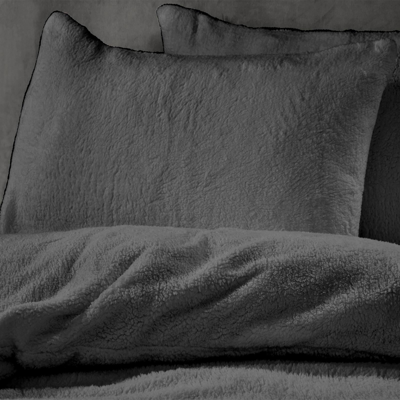 Sherpa Teddy Fleece Duvet Cover Set