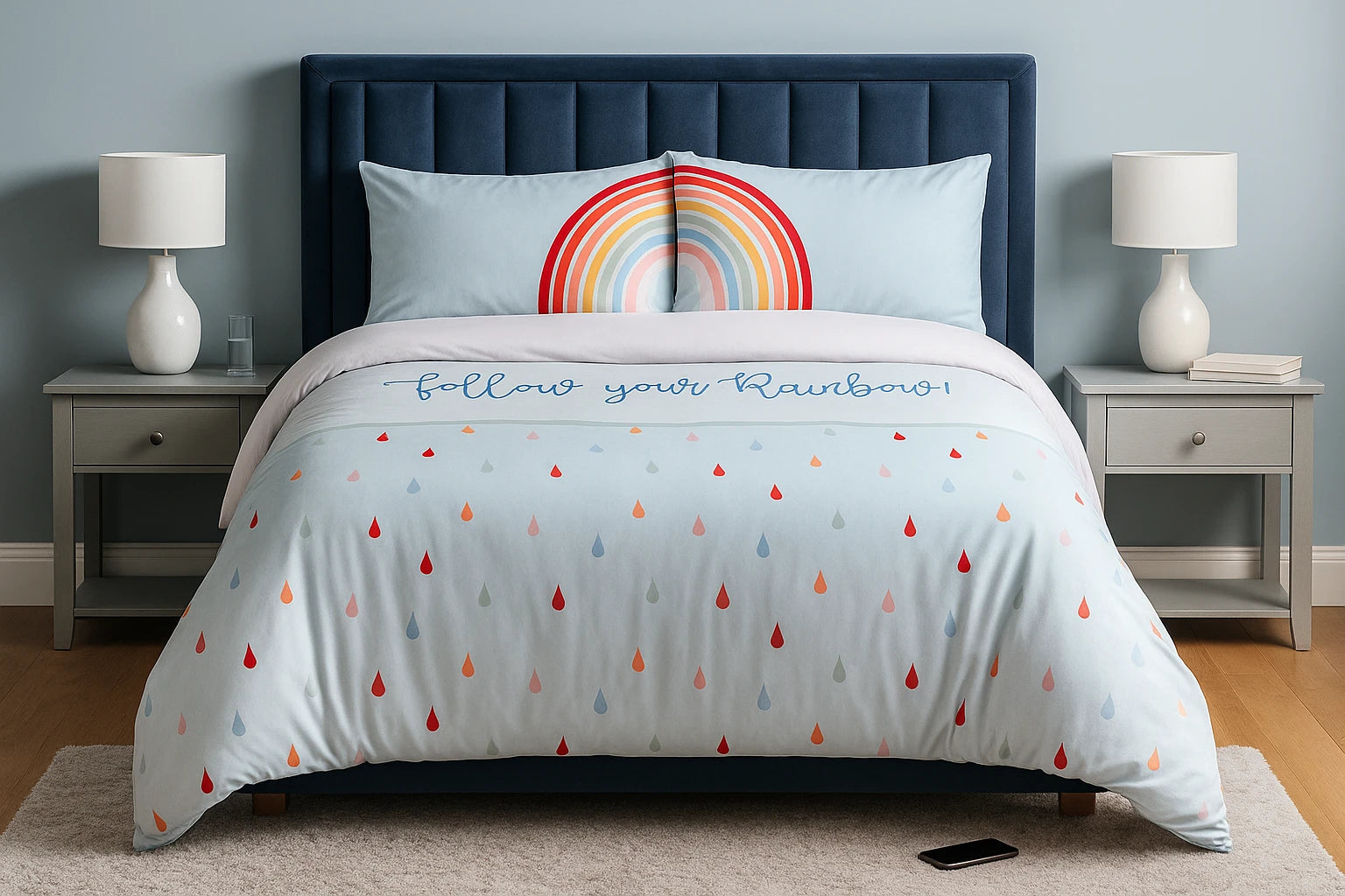 Follow Your Rainbow Duvet Cover Bedding Set