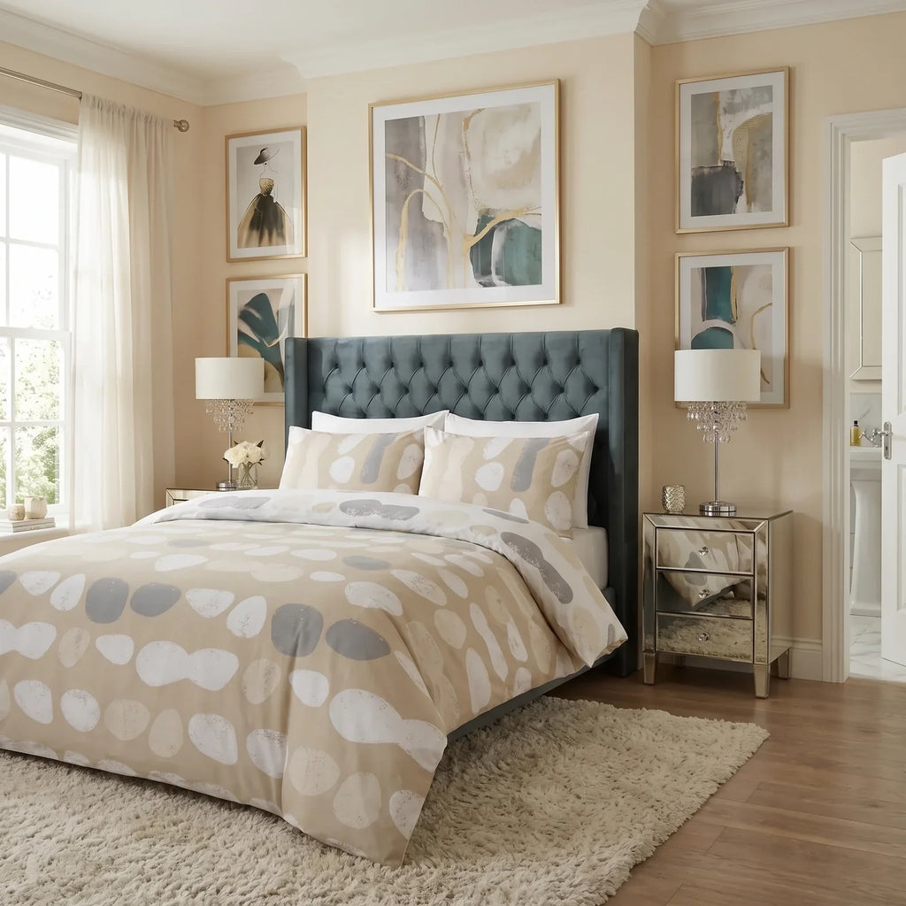 So Soft Truro Natural Duvet Cover Bedding Set 2