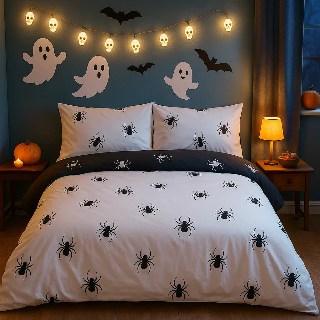 So Soft Black Spider Duvet Cover Set