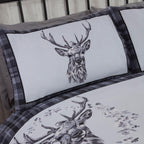 Angus Stag Flannelette Duvet Cover Set