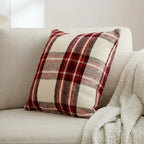 Highland Check Red Cushion Cover 17" x 17 4