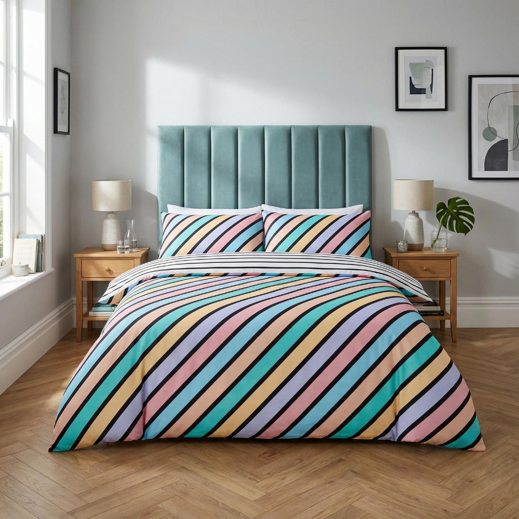 Oxford Stripe Duvet Cover Set by Rapport Home 5