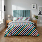 Oxford Stripe Duvet Cover Set by Rapport Home 5
