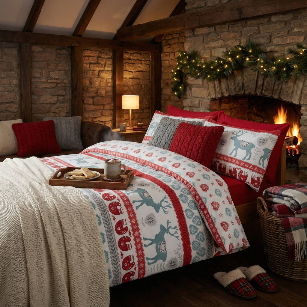 Scandi Flannelette Duvet Cover Set