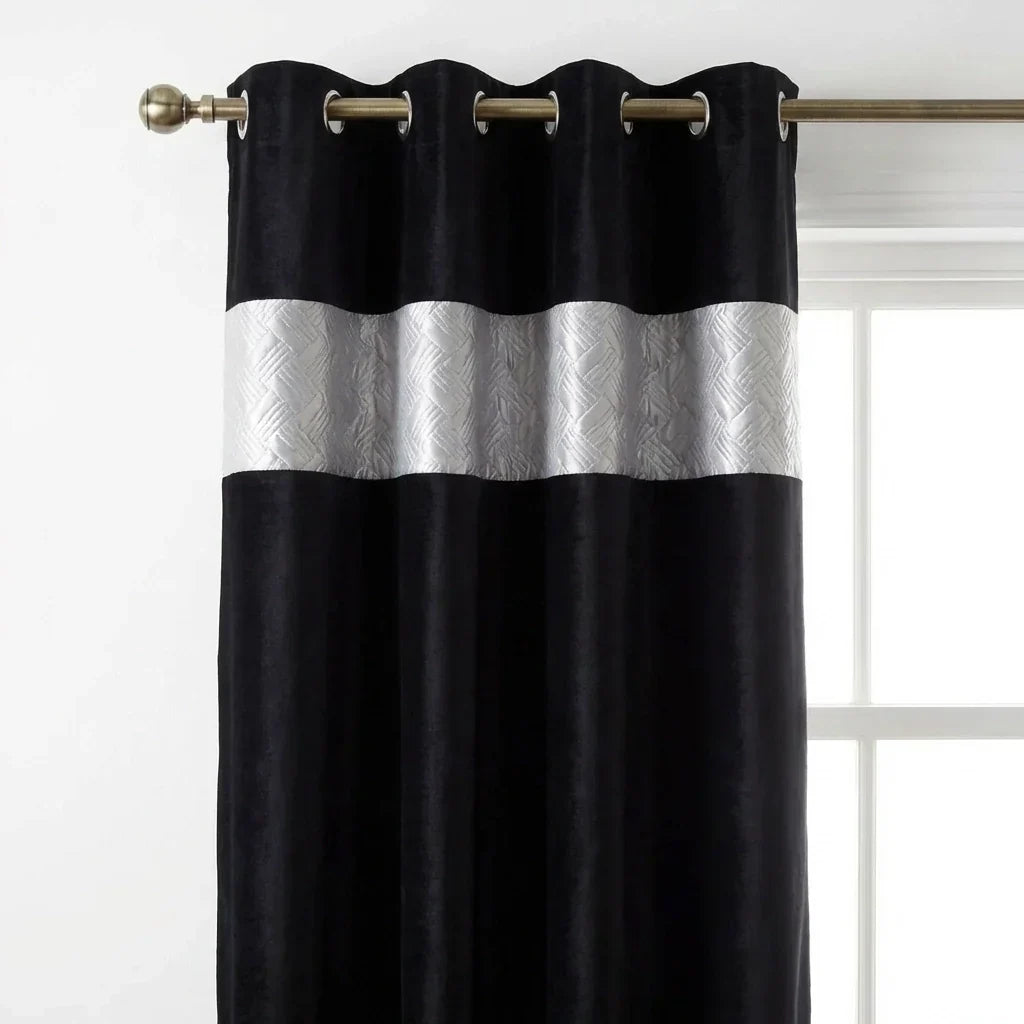 Capri Eyelet Curtains - Silver image 2