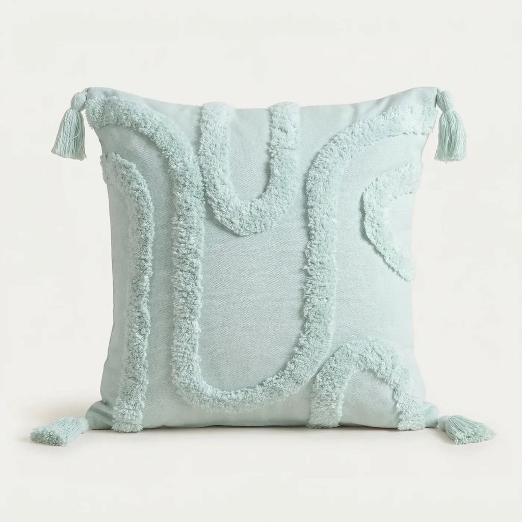Cabana Tufted Cushion Cover 43cm x 43cm - Aqua image 2