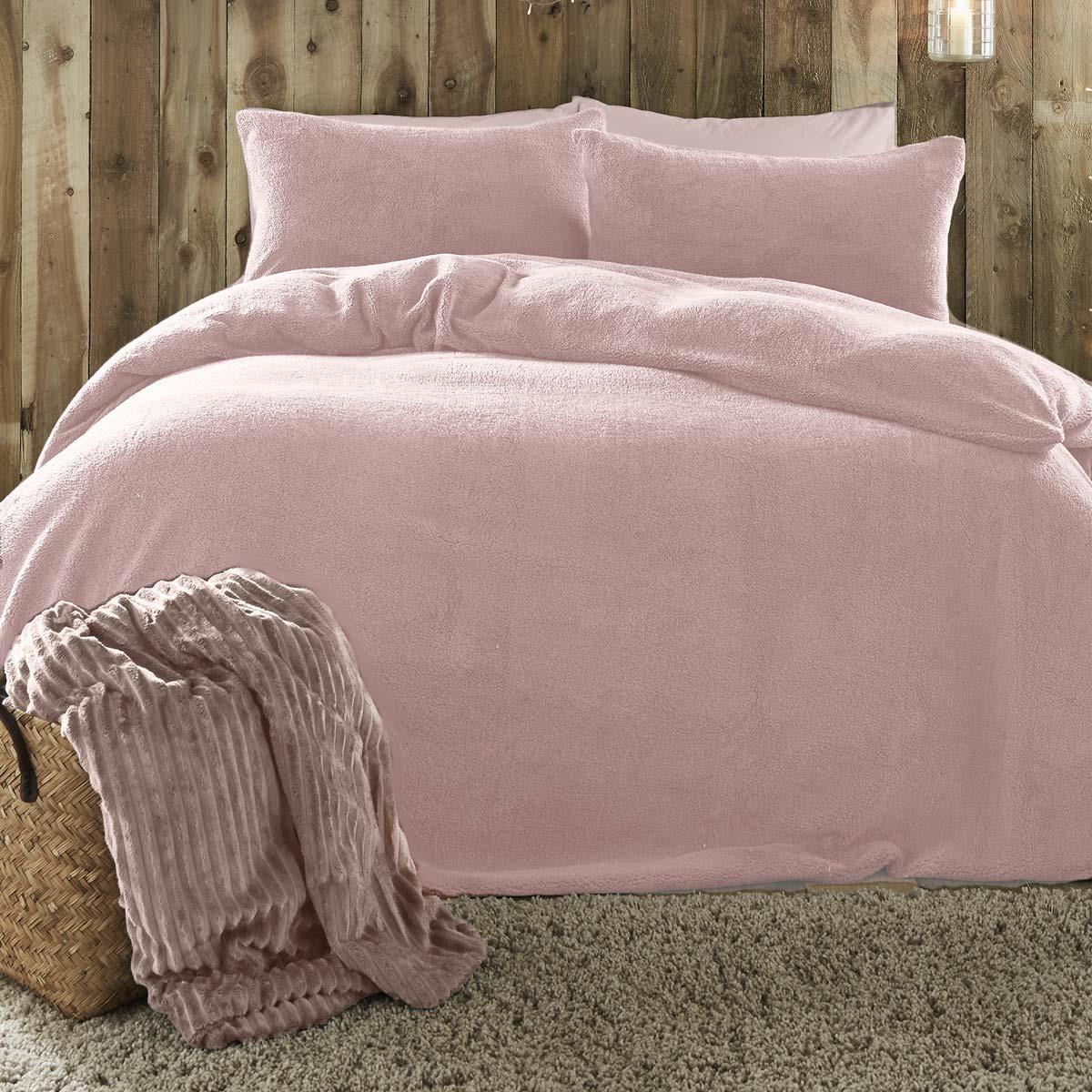 Sherpa Teddy Fleece Duvet Cover Set