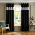 Capri Eyelet Curtains - Silver