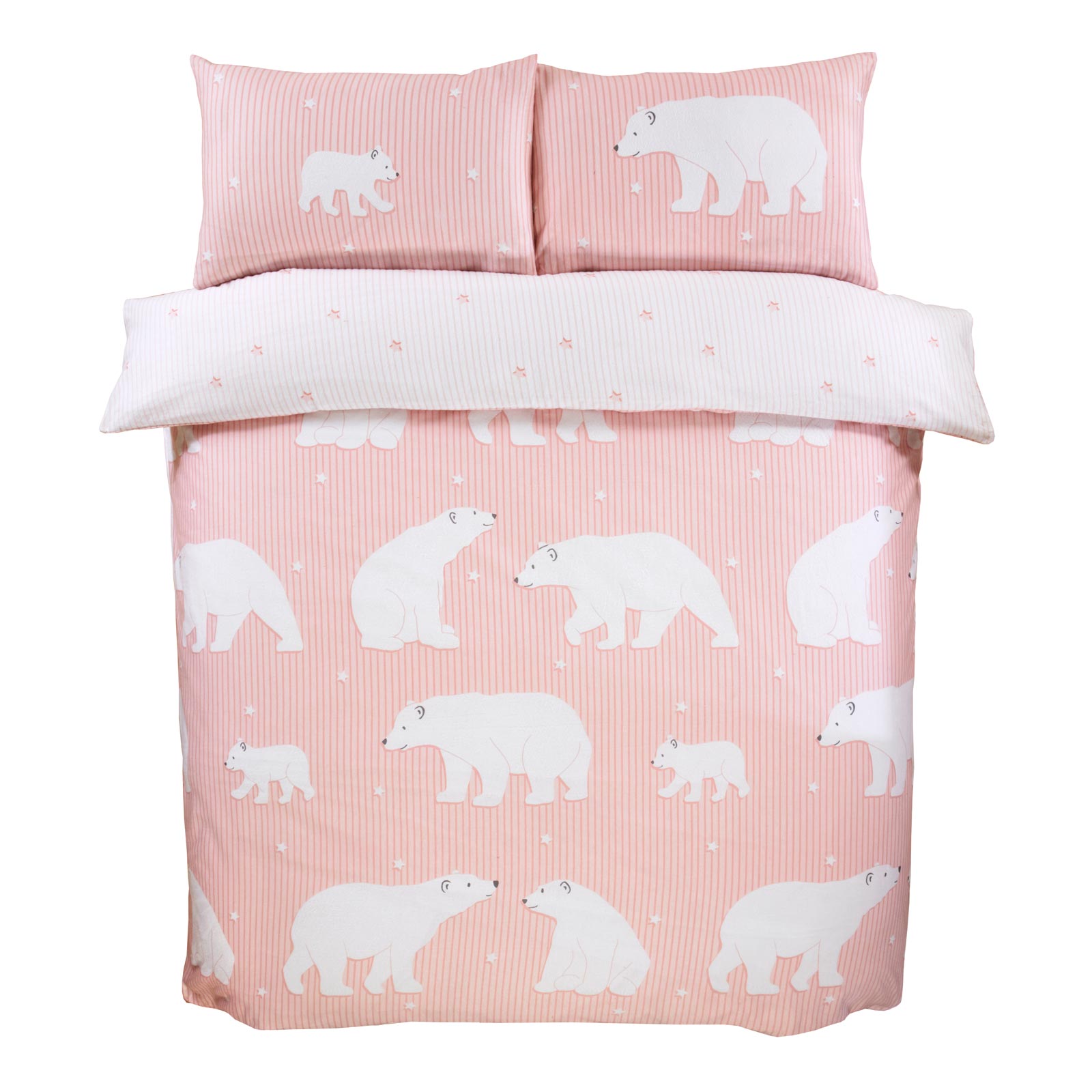 Polar Bear Flannelette Duvet Cover Set