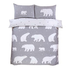 Polar Bear Flannelette Duvet Cover Set