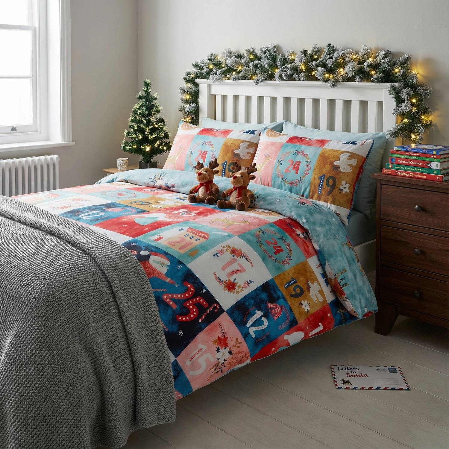 Christmas Advent Calendar Duvet Cover Set