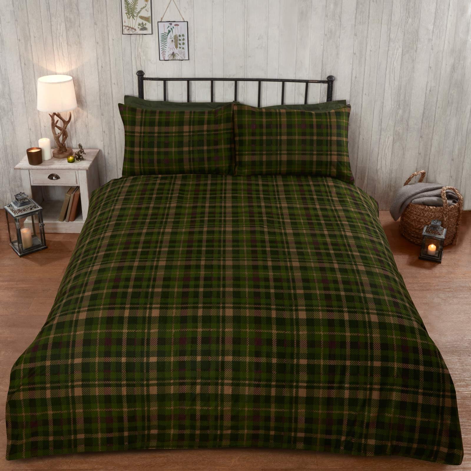 Angus Stag Flannelette Duvet Cover Set by Rapport Home