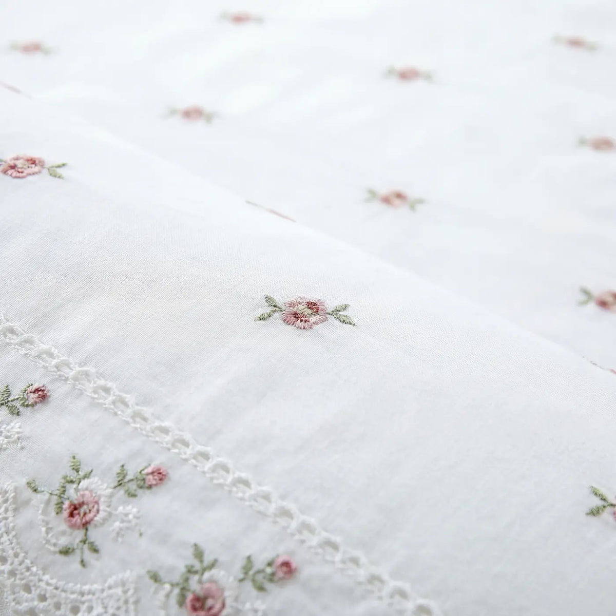 Sophie Embroidered Duvet Cover Set - White image 3