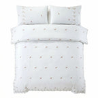 Sophie Embroidered Duvet Cover Set - White image 4