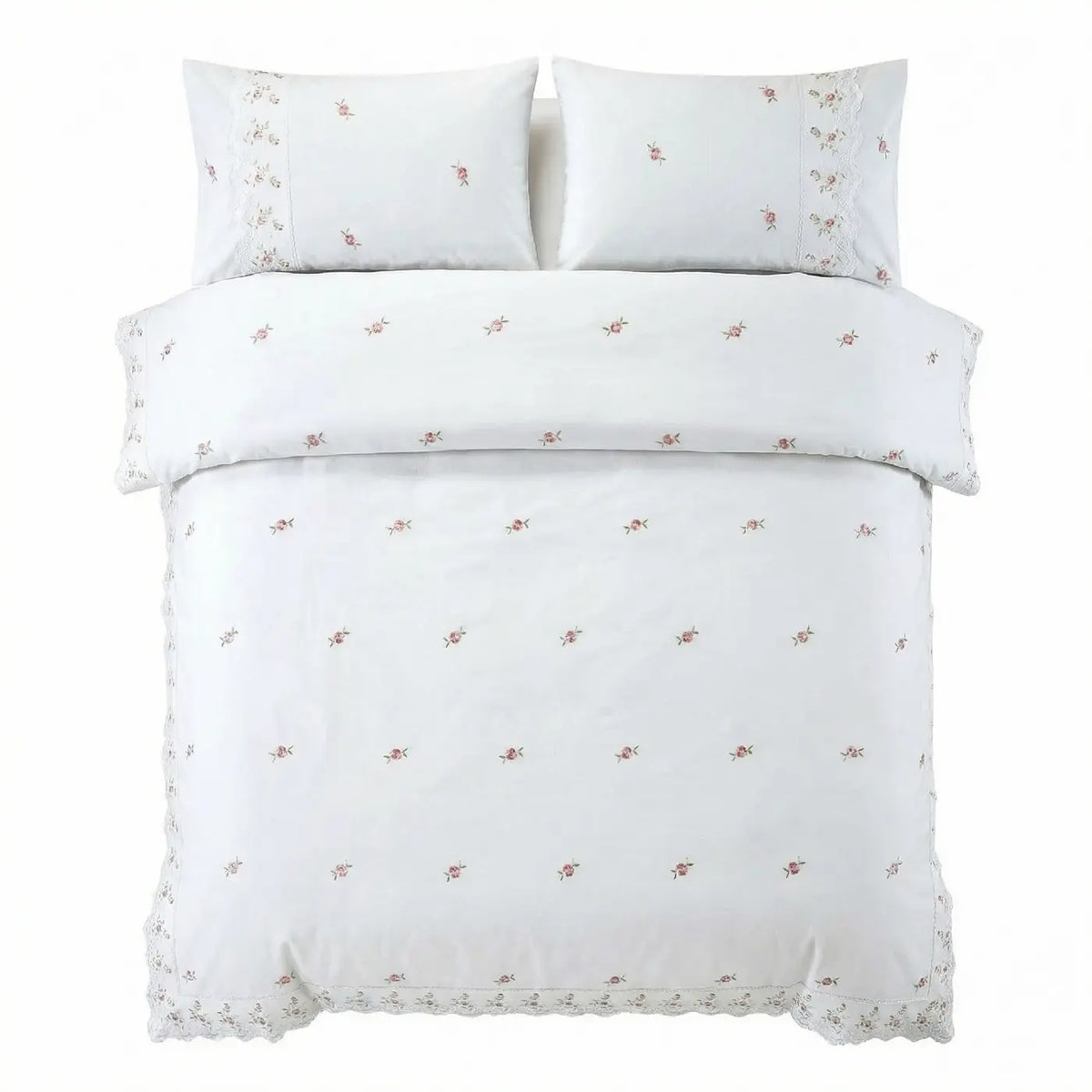 Sophie Embroidered Duvet Cover Set - White image 4