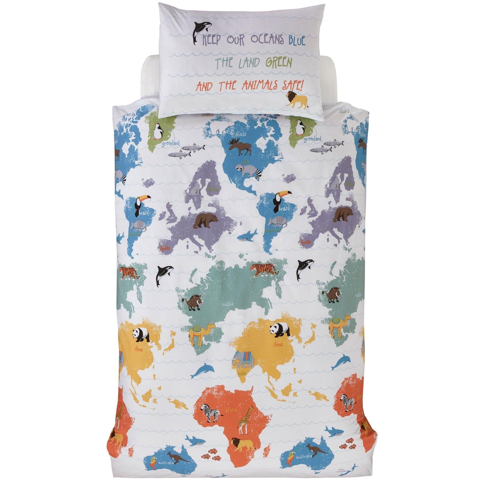 Sustainable My World Duvet Cover Set