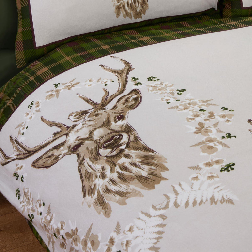 Angus Stag Flannelette Duvet Cover Set