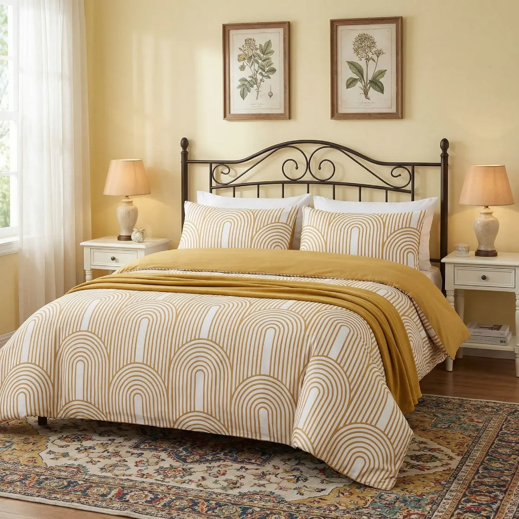 Arches Duvet Cover Set - Ochre