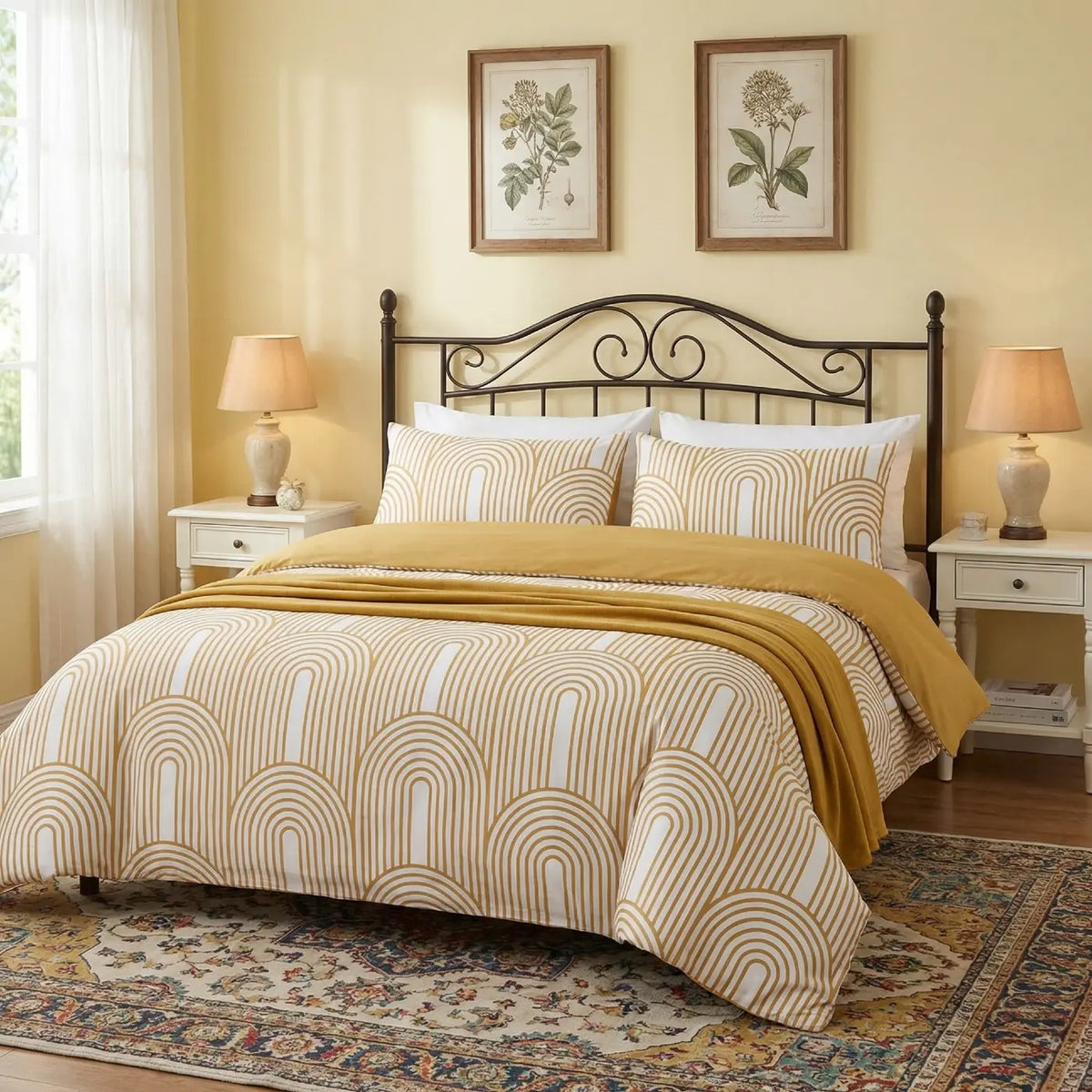 Arches Duvet Cover Set - Ochre