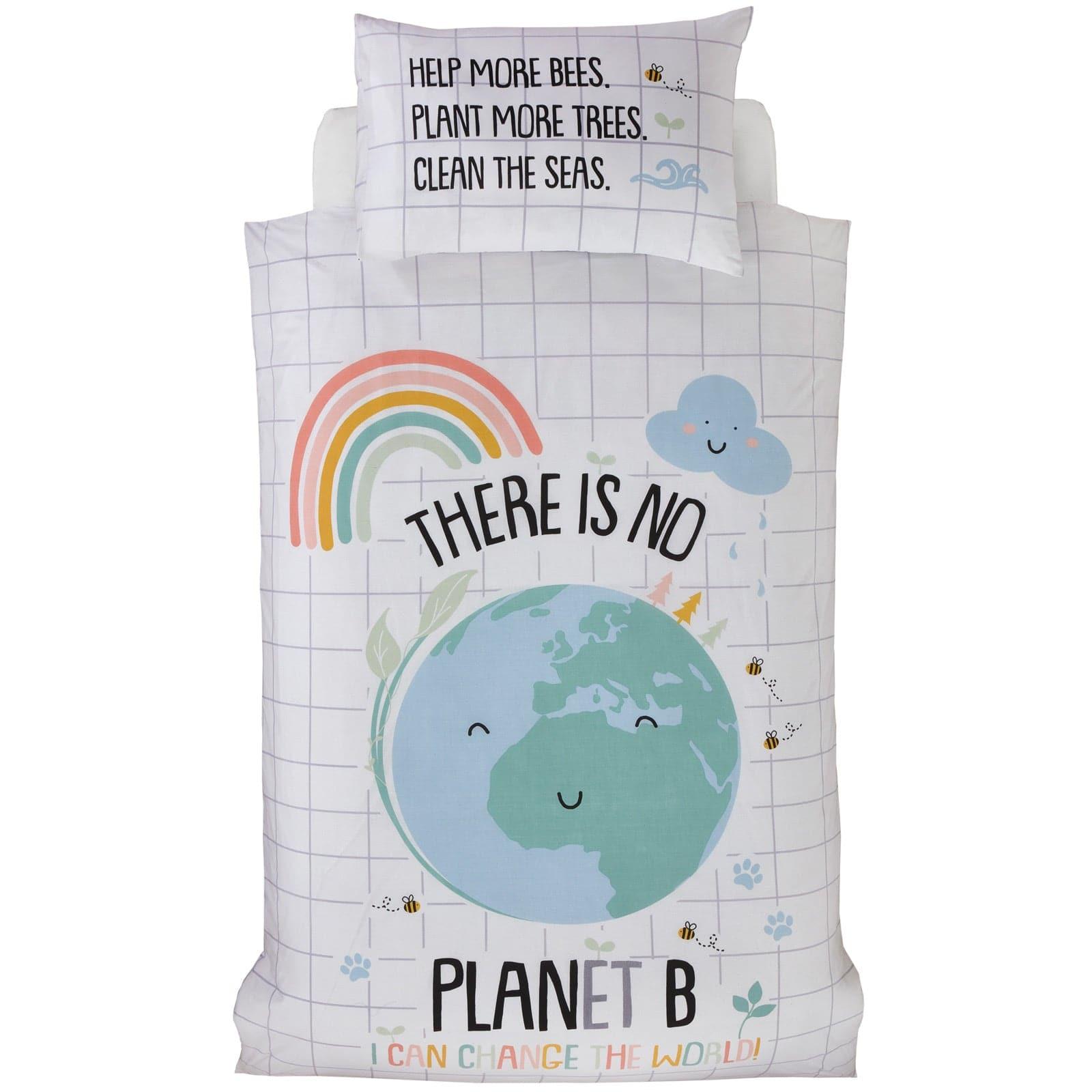 Sustainable Planet B Duvet Cover Set