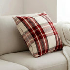 Highland Check Red Cushion Cover 17" x 17 2