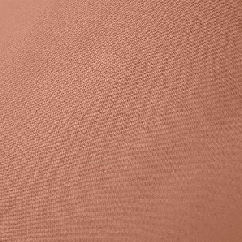 Bianca 200 Thread Count Percale 32cm Deep Clay 100% Cotton Fitted Sheet - 200 Thread Count Percale Fitted Sheet (1)