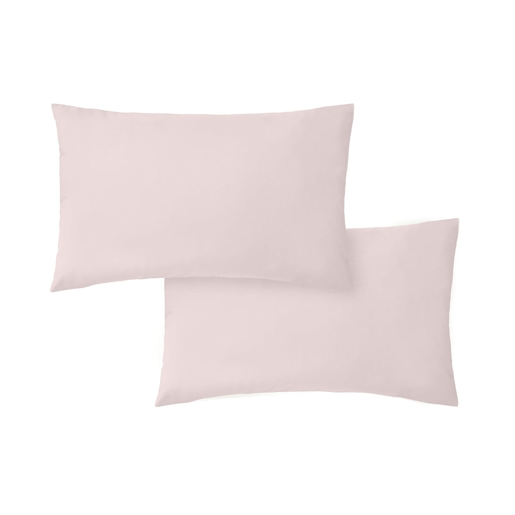 Bianca Fine Linens 200 Thread Count Cotton Percale Pillowcases - 200 Thread Count Percale Standard Pillowcase Pair Blush