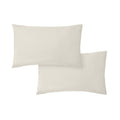 Bianca Fine Linens 200 Thread Count Cotton Percale Pillowcases - 200 Thread Count Percale Standard Pillowcase Pair Natural