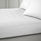 Bianca Fine Linens 400 Thread Count Sateen 36cm Deep Dove Grey 100% Cotton Fitted Sheet
