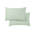 Bianca Fine Linens 400 Thread Count Cotton Sateen Pillowcases - 400 Thread Count Cotton Strandard Pillowcase Pair Green