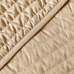 Bianca Fine Linens Quilted Lines Bedspread - Quilted Lines Bedspread Natural