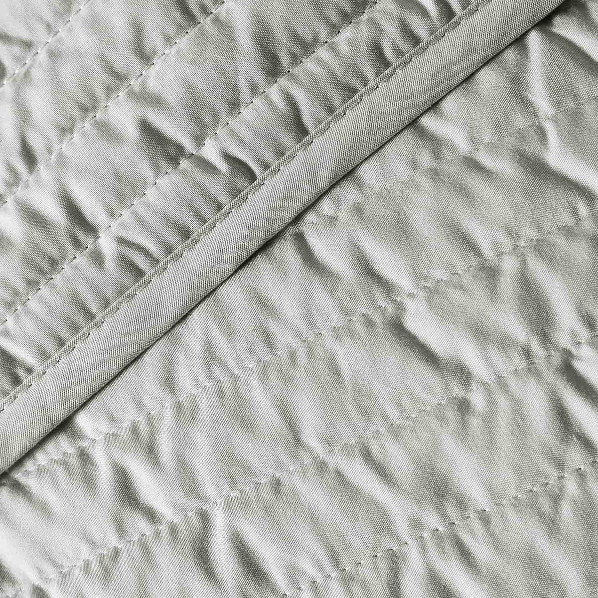 Bianca Fine Linens Quilted Lines Bedspread - Quilted Lines Bedspread Silver Grey