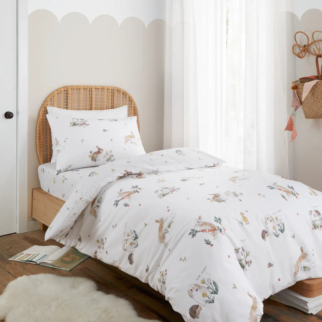 Bianca Bunny Rabbit Friends Cotton Duvet Cover Set