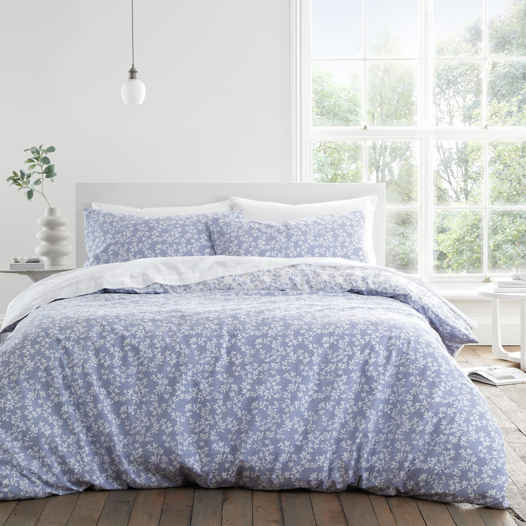 Bianca Fine Linens Shadow Leaves Duvet Cover Set