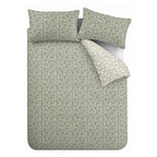Bianca Fine Linens Shadow Leaves Duvet Cover Set - Shadow Leaves Green Duvet Set