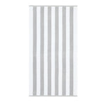 Bianca Reversible Stripe 600gsm Cotton Jacquard Towels - Grey - Reversible Jacquard Grey Towel