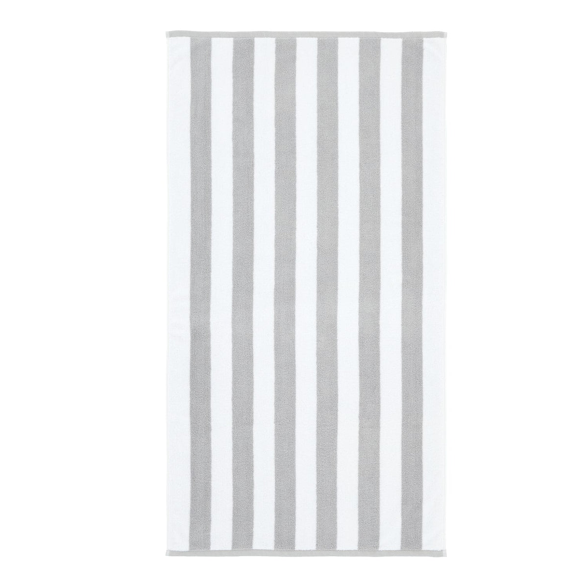 Bianca Reversible Stripe 600gsm Cotton Jacquard Towels - Grey - Reversible Jacquard Grey Towel