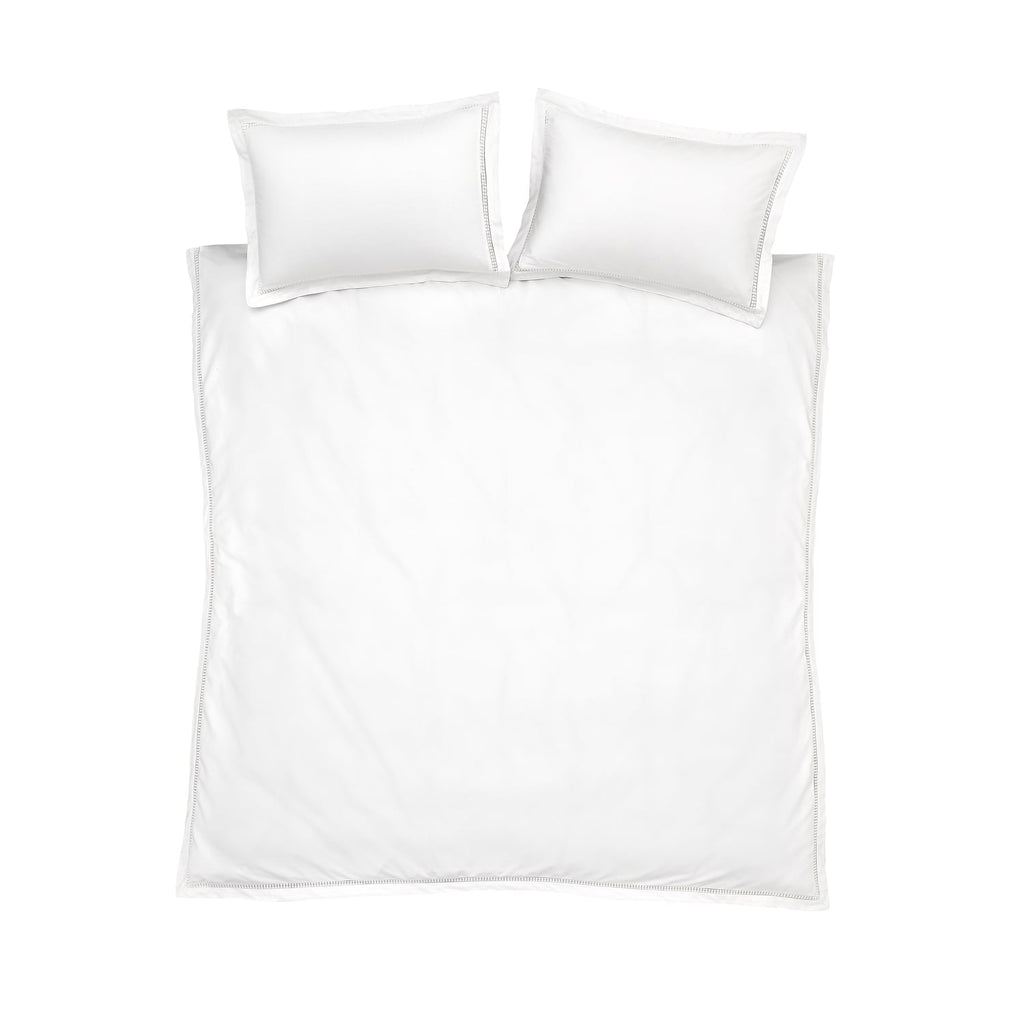 Bianca Fine Linens Oxford Lace Trim Duvet Cover Set - Oxford Lace Duvet Set