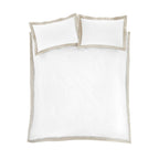 Bianca Fine Linens Oxford Lace Trim Duvet Cover Set - Oxford Lace