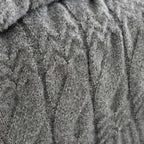 Bianca Cable Knit Cosy Throw 150cm x 200cm - Cable Knit Grey Throw