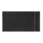 Bianca Zero Twist Satin Stitch 600gsm Cotton Towel - Black - Zero Twist Satin Stitch Group