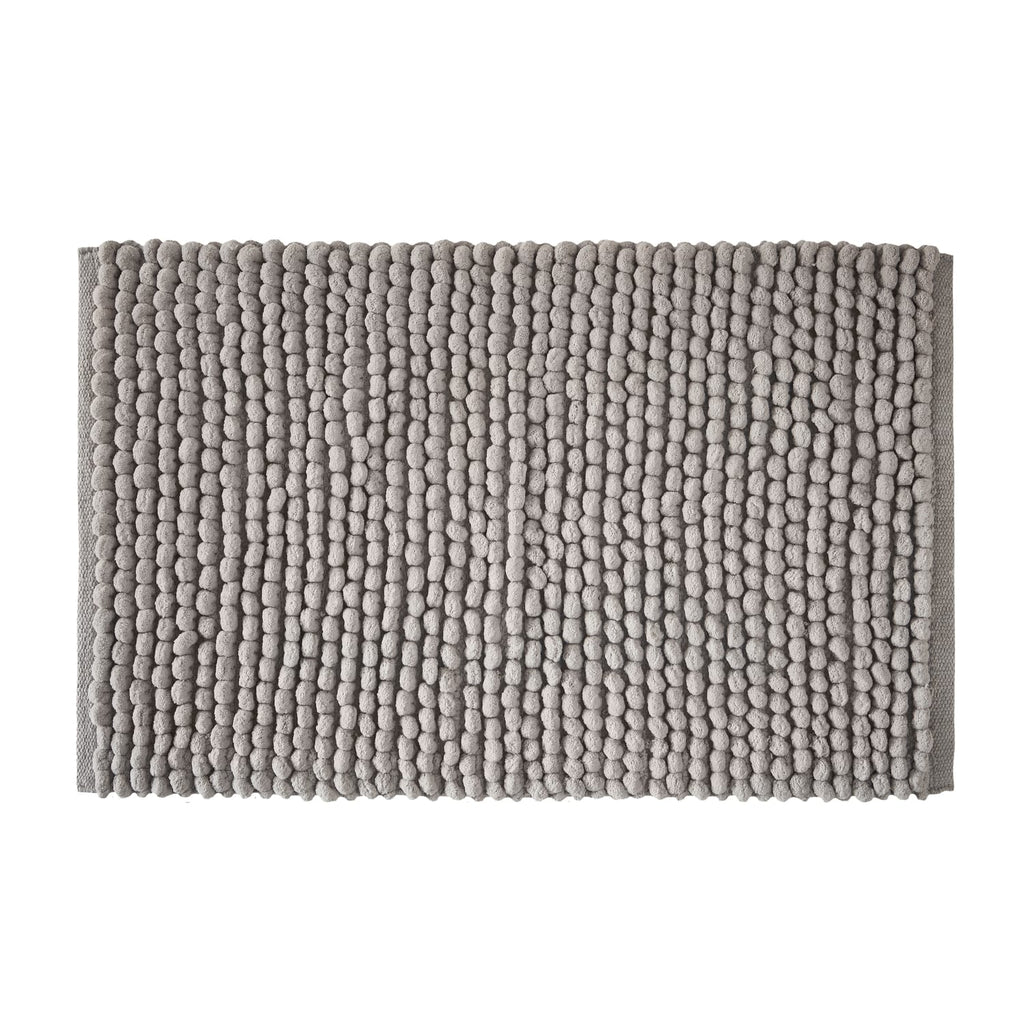 Bianca Aspen Bobble Bath Mat Runner 50cm x 120cm - Aspen Bobble Bath Mat Grey
