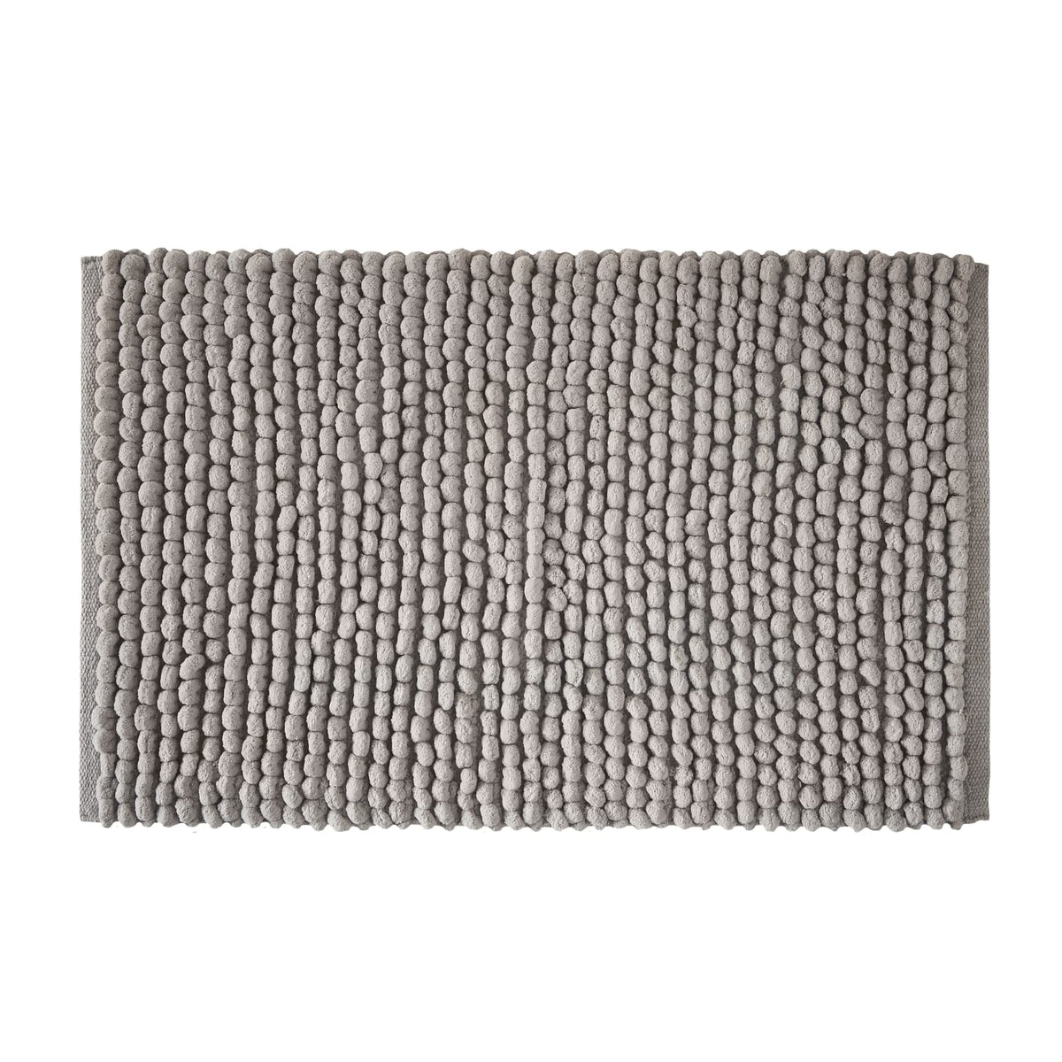 Bianca Aspen Bobble Bath Mat Runner 50cm x 120cm - Aspen Bobble Bath Mat Grey