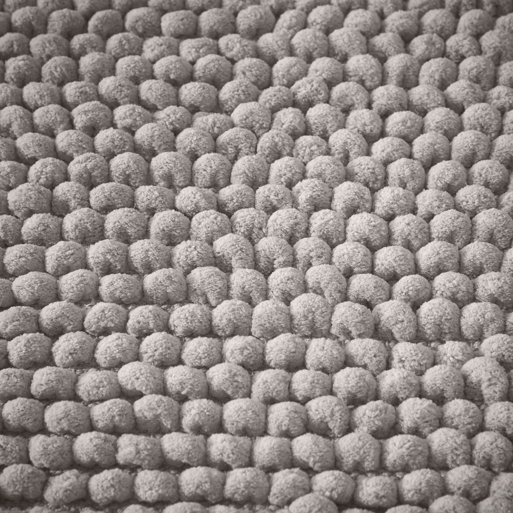 Bianca Aspen Bobble Blue Bath Mat 50x80cm - Aspen Bobble Grey