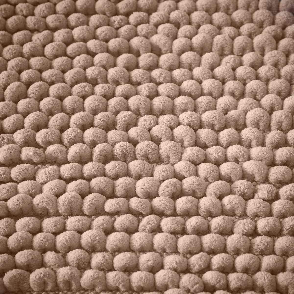 Bianca Aspen Bobble Bath Mat Runner 50cm x 120cm - Aspen Bobble Natural