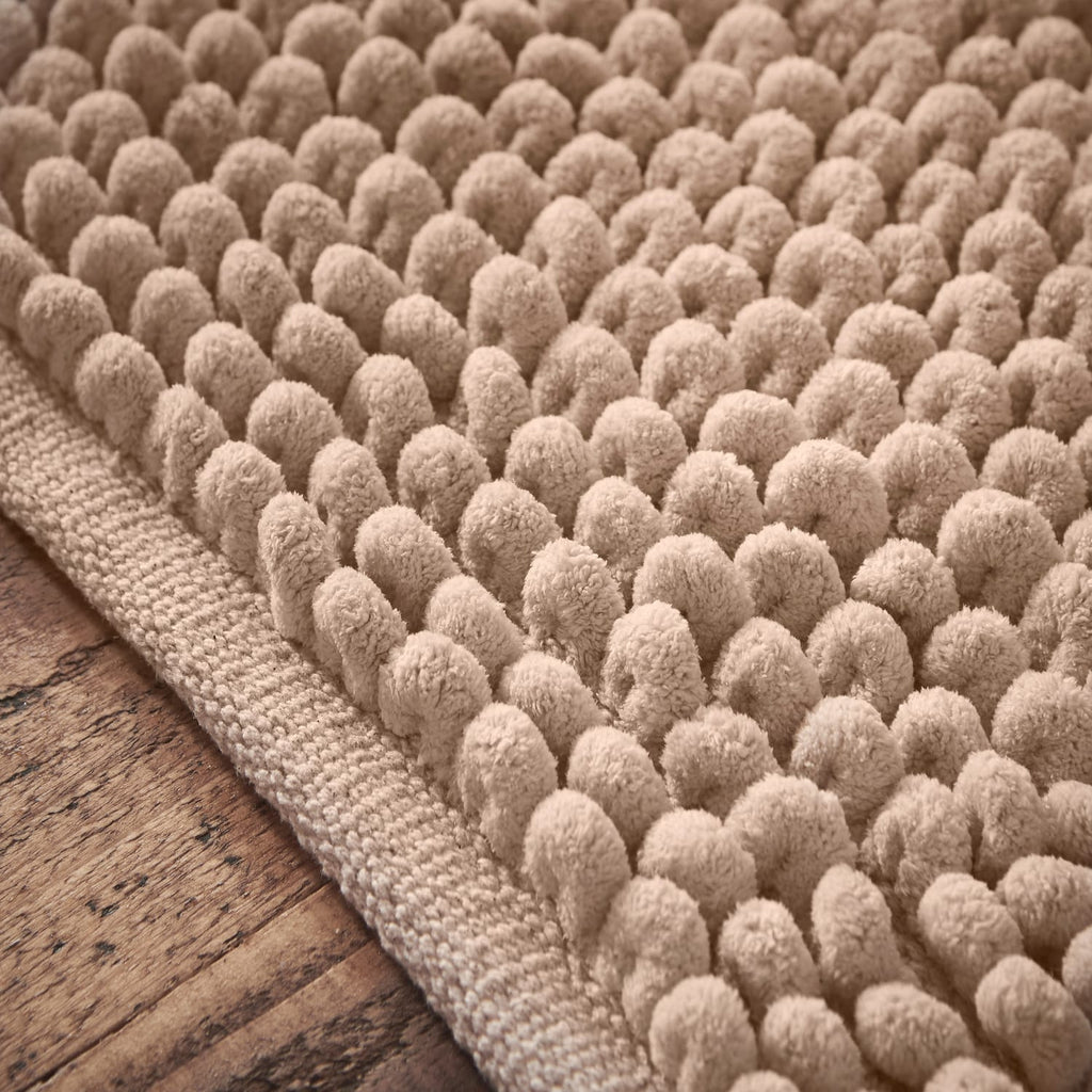 Bianca Aspen Bobble Bath Mat Runner 50cm x 120cm - Aspen Bobble Natural