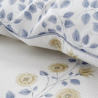Bianca Eloise Floral 230 Thread Count Cotton Satin Stripe Duvet Cover Set White - Eloise Floral Duvet Set